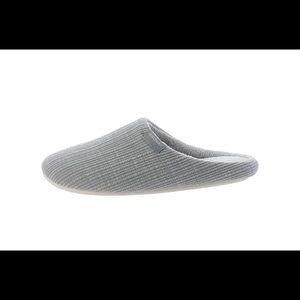 BRONAX Grey Slippers for Women Fur Lined Memory Foam Indoor House Shoes 7/8